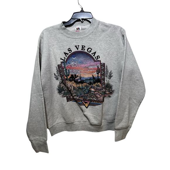 Vintage Fruit of the Loom Men's Las Vegas Crew Neck Sweatshirt Size M - Picture 1 of 6